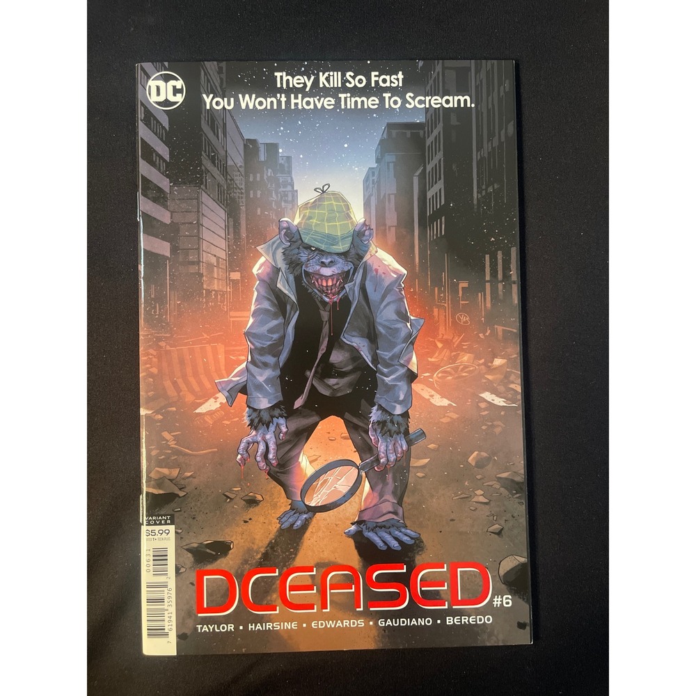 DCeased 6 Variant Cover DC Comics‎ Detective Chimp Zombie Tom Taylor 2019